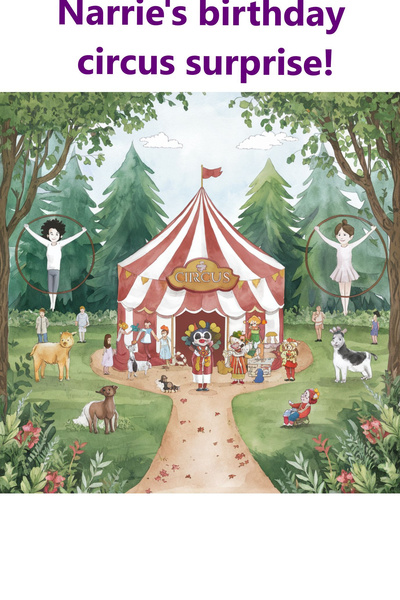 Narrie's birthday circus surprise