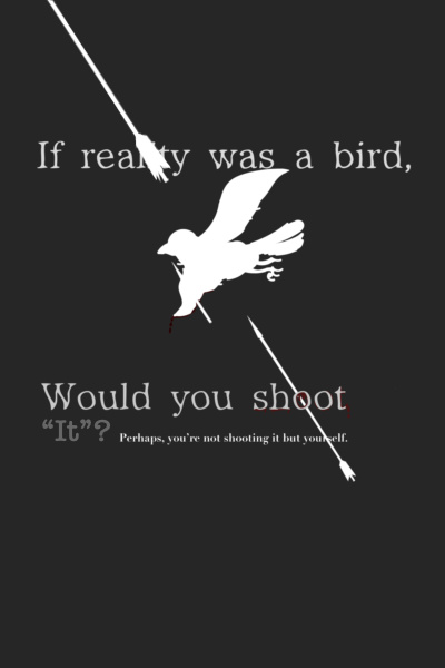 If reality was a bird, would you shoot it? (WIP)